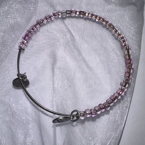 Alex and Ani pink beaded bracelet